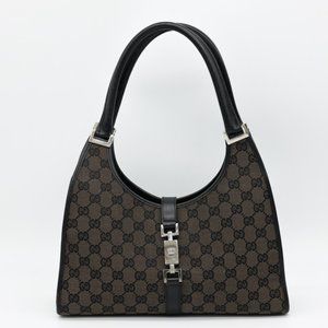 Gucci Structured Jackie Monogram Canvas‎ Handbag
